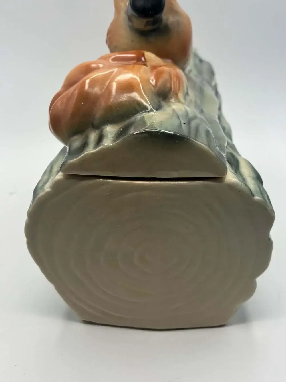 Vintage 1965 Brush McCoy Collector Cookie Jar- Squirrel and Walnut - Antique